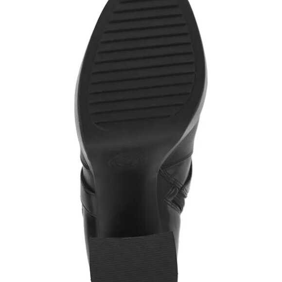 NEW VINCE CAMUTO Leather Coliana Platform Ankle Boots black for women 462tn - Picture 3 of 7